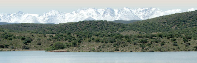 Views of the mountains in winter